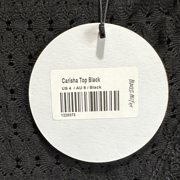 Princess Polly Carisha Black Lace Wrap Top - Picture 3 of 13